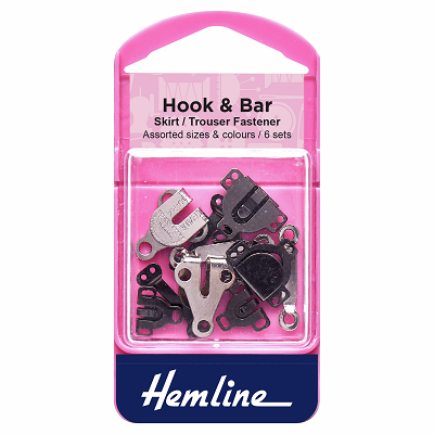 H430.A Hook & Bar: Black & Nickel: Assorted..